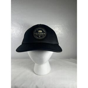 The Golden State California Billabong Black Trucker Mesh Hat Snapback Adjustable